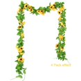 thumbnail image 2 of 4pcs girasol artificial guirnalda girasol vid flores artificiales oso de fresa Electrónica, 2 of 5