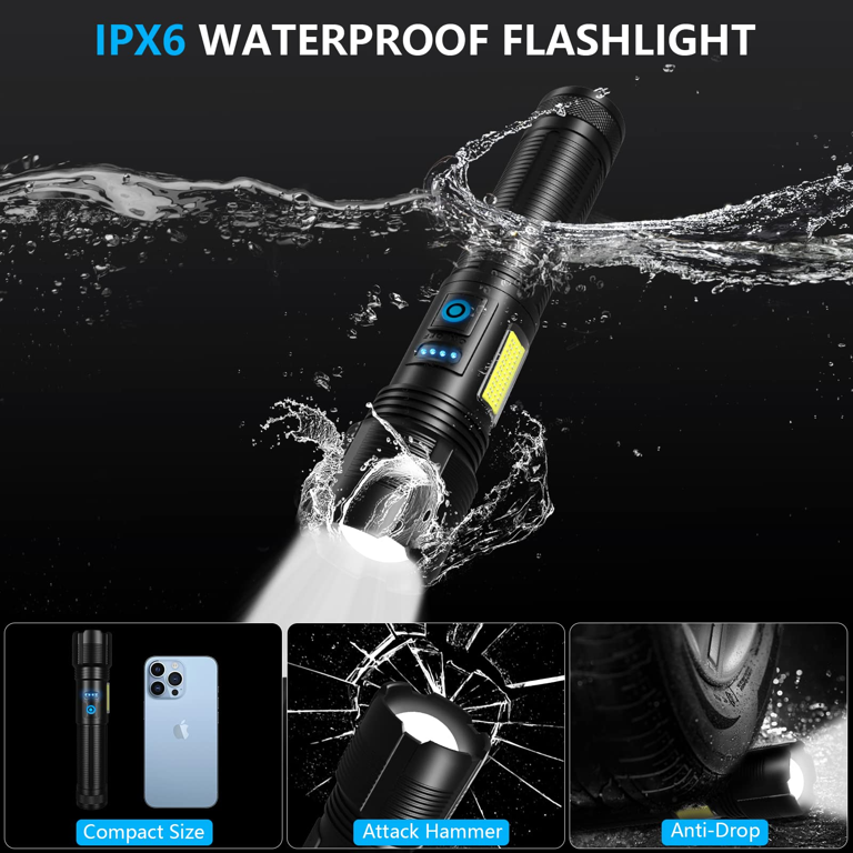 Maytown  Flashlight Waterproof Rating 101 - IPX4, IPX5, IPX6, IPX7