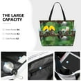 thumbnail image 3 of Honeii Australian White Tree Frog Sitting on Branch for Tote Bag with Adjustable Strap,Beach Bag, Waterproof Sandproof Beach Tote Bag, Large Capacity Foldable Beach Bags, 3 of 7