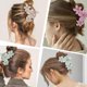 thumbnail image 3 of Hawaii Plumeria Clips Flower Claws 3pcs Sin Deslizamiento para Mujeres Niñas (set 3), 3 of 9