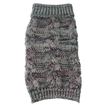 Pet Life ® 'Royal Bark' Heavy Cable Knitted Designer Fashion Dog Sweater