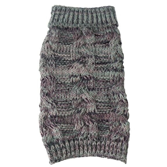 Pet Life ® 'Royal Bark' Heavy Cable Knitted Designer Fashion Dog Sweater