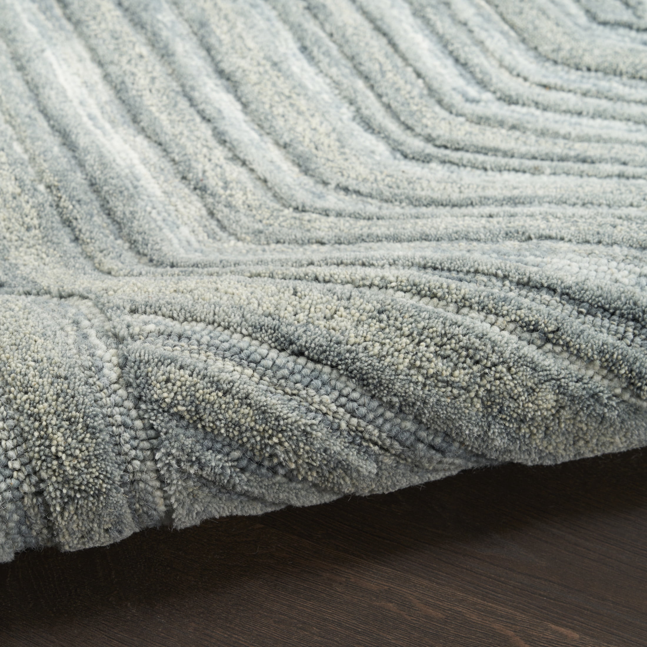 Nourison Graceful 7'9" x 9'9" Blue Modern Indoor Rug