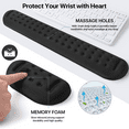 thumbnail image 2 of OWNTECH Wrist Rest Pad for Laptops Computer Keyboard and Mouse Ergonomic Keyboard Mouse Wrist Rest Support Pad, 2 of 7
