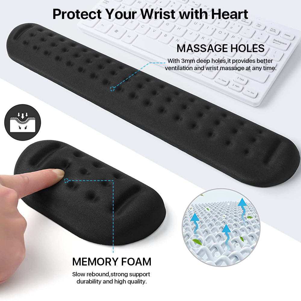 OWNTECH Ergonomic Keyboard and Mouse Wrist Rest Set photo 2