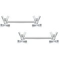 thumbnail image 1 of Body Candy 14G Womens Nipplerings Piercing Steel 2Pc Clear Accent Sports Golf Clubs Nipple Ring Set 9/16", 1 of 1