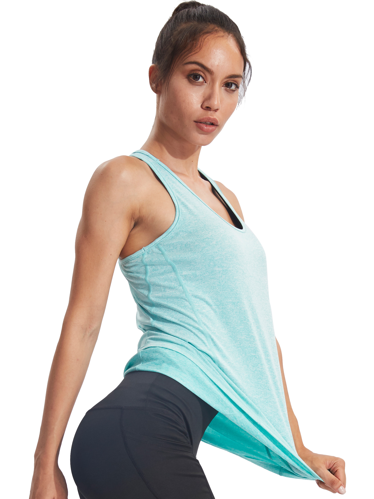 NELEUS Women's Racerback Workout Tank Top, 3-Pack photo 5
