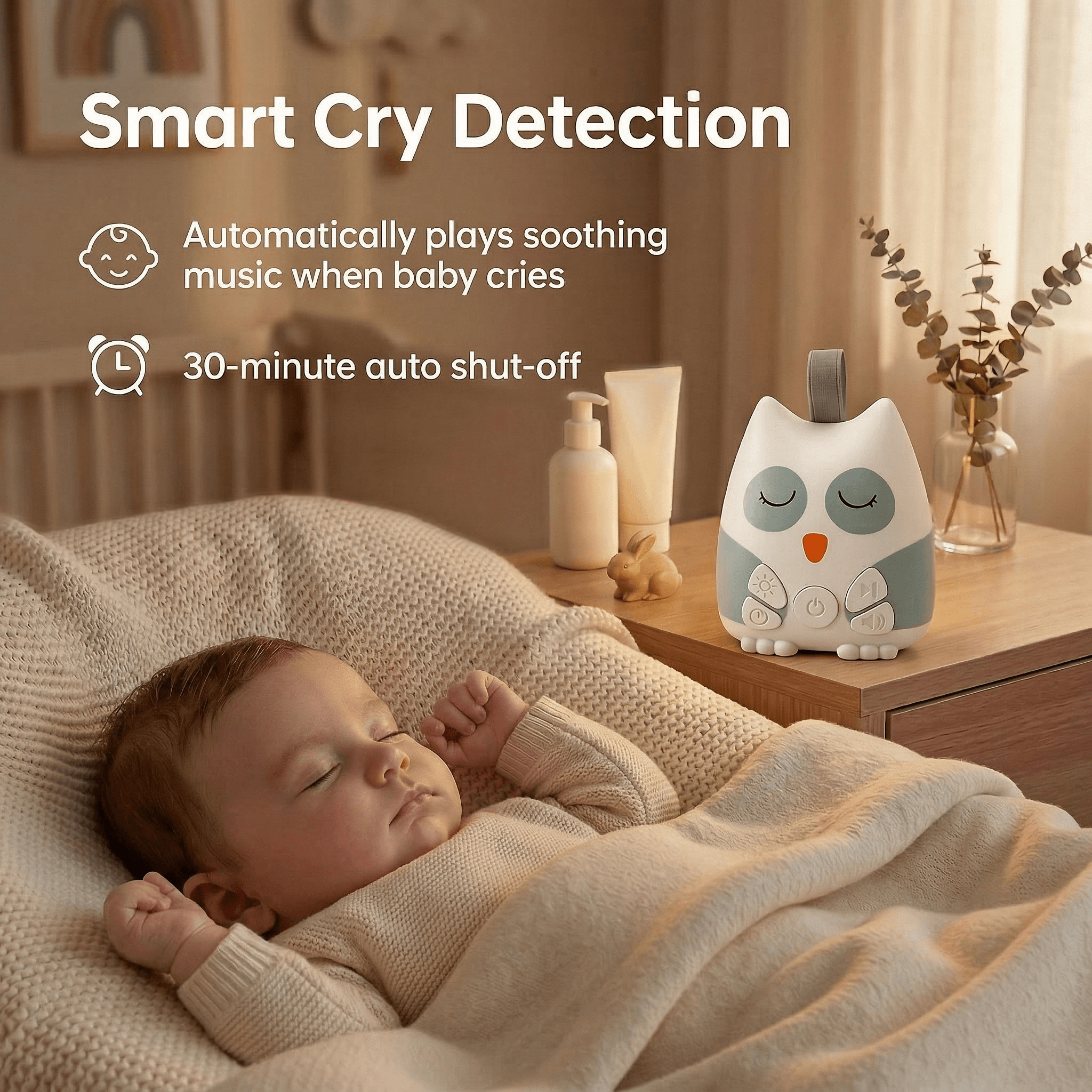 Awpmdmr Baby Sound Machine 30 Sounds Night Light photo 6