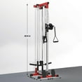 thumbnail image 6 of Luku LAT Pull Down Machine - Wall-Mounted Cable Workout Machine 400Lbs Weight Capacity, Dual Pulley System, 20 Height Adjustments, Compact Home Gym Cable Machine for Full Body Workout, 6 of 8