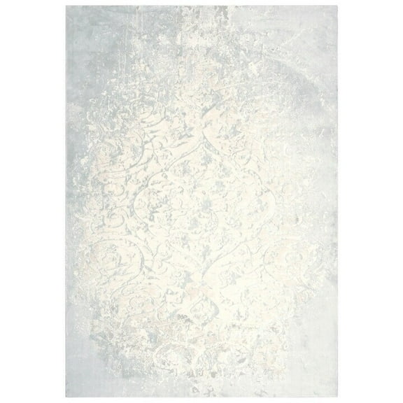 Alora Decor Glamour 5'3"x7'6" Vine/Scroll Cream/Beige/Gray/Rust/Blue Area Rug