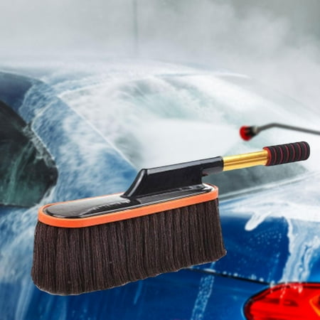 

Car Wash Brush Mop Telescopic Handle Tools Vehicle Washing Cleaning Brush For Trailer RV Gray
