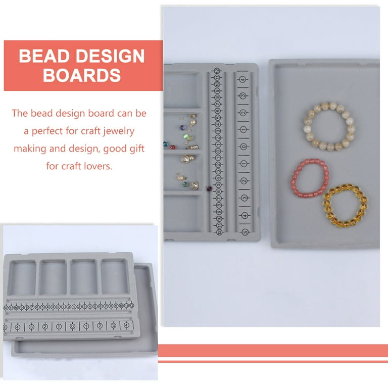DIY Jewelry Beading Board Bead Design Board for Creating Bracelets Necklaces Jewelry, Adult Unisex, Size: 11.42 x 7.87 x 0.79