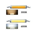 thumbnail image 2 of AMERTEER 2 Pcs R7S LED Light Bulbs 15W 118mm LED COB Lamp Bulb 110V 230 V Replace Halogen Lamp Warm White Cold White, 2 of 10