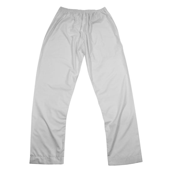 Men's Plain White Pure Cotton Thobe Kurta Pant Serwal Elastic Waist 42 and Length 27 Slim Fit