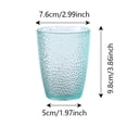 thumbnail image 2 of Acrylic Drinking Glasses, Reusable Tumblers Drinkware Unbreakable Water Glasses Cups Stackable & Dishwasher Safe For Home Outdoors Restaurant, Light Blue 1.97X2.99X3.86Inch Home Decor, 2 of 5