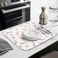 thumbnail image 3 of Pioneer Flower Floral Print Pattern 1 Pack Kitchen Dish Drying Mat, Ultra Absorbent Microfiber Dish Drainer Mat, 16"x18", 3 of 6