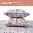 thumbnail image 3 of SHILIU-4 Piece Vintage Paisley Sheet Set Full Size, Soft Printed Microfiber Sheets Extra Deep Pocket Wrinkle Free, 3 of 4