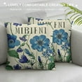 thumbnail image 3 of Awypu Blue Wildflower Flower Market Throw Pillow Covers 18x18 Inch Bless This Home Mason Jar Welcome Spring Summer Set of  Outdoor Decor Farmhouse Decorative Throw Pillows Cases for Couch Sofa, 3 of 5