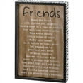 thumbnail image 2 of Primitives Inset Box Sign - Friends Break The Bread, 2 of 2