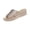 Khaki, variant on Cut-Out Wedge Slide Sandals, Breathable Cut-Out Slides, Women's Cut-Out Wedge Slide Sandals, Metal Accent Open-Toe Slippers, Comfortable Platform Shoes for Summer, Khaki 6