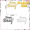 thumbnail image 2 of Adorno para tartas STATWTHMA Happy Birthday, dorado, negro y plateado, x3, 2 of 7