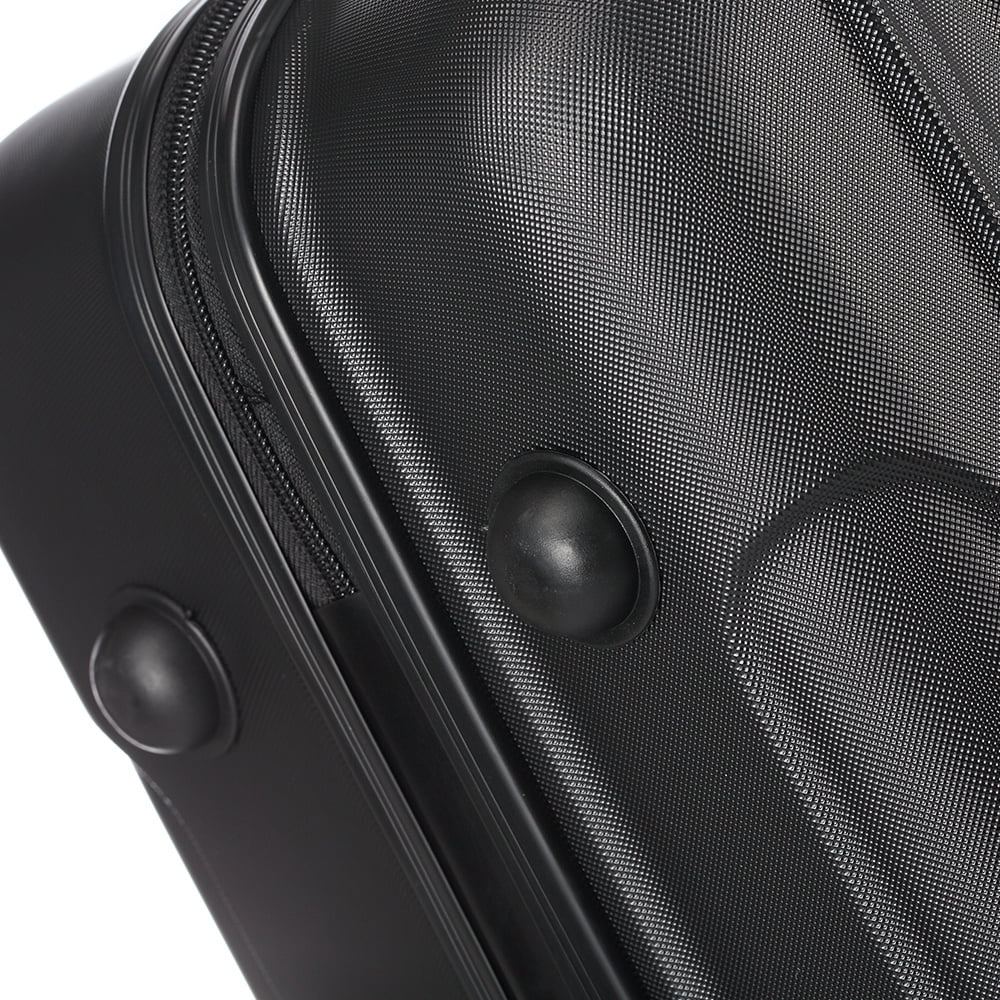 Tcbosik 3-Piece Set ABS Luggage Sets, Large Capacity Carry-on Luggage, Expandable Checked Suitcase Set for Travel Business, 20"/24"/28", Black