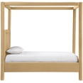 thumbnail image 4 of Meridian Furniture Lit Simple Rembourré en Velours Camel Salina, 4 of 11