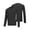 Black, variant on Men's Base Layer Top Long Sleeve High Elasticity Crew Neck Workout Tops Moisture-Wicking Fitness Athletic T-Shirt