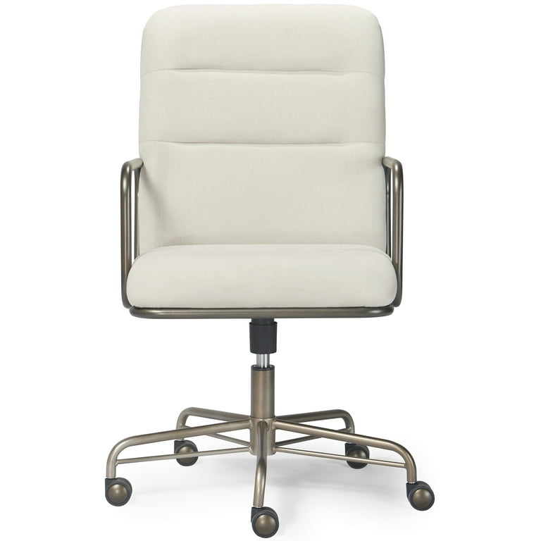 Finch Franklin Modern Fabric Desk Chair Cream Walmart