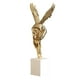 thumbnail image 4 of Figura de arte abstracto, adorno artesanal de resina, estatua de arte de hombre , figura coleccionable para dormitorio, estudio, habitación, Oro, 4 of 8