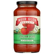 Muir Glen Organic Italian Herb No Sugar Added Pasta Sauce 23.5 oz Pack of 2