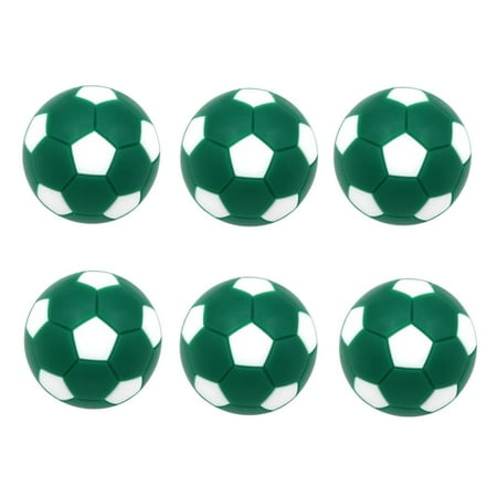 6 pieces / set deluxe table soccer replacement mini soccer Green