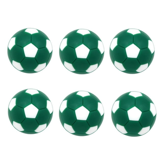 Almencla Lot de 6 Ballons de Soccer de Table (32mm Diamètre) Remplacement Vert