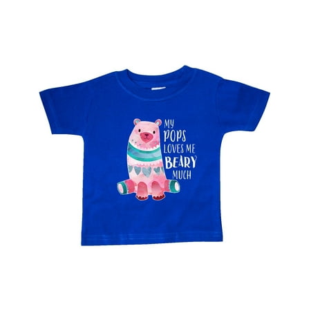 

Inktastic My Pops Loves Me Beary Much with Cute Bear Gift Baby Boy or Baby Girl T-Shirt