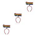 thumbnail image 4 of Sonducket Headband Photo Props Niños Diademas Universal Ajustable Headwear Maquillaje Fiesta Decoración de Navidad carta Type1 NO1, 4 of 6