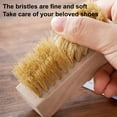 thumbnail image 3 of Sylvtty Cleaning Brush with Firm Grip Dry Wet Cleaning Soft Natural Bristles Multifunctional Square Beech Wood Design Cleaning Scrubber, 3 of 7