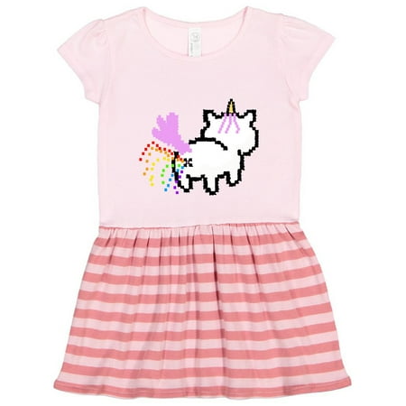 

Inktastic Pixel Unicorn Butt Gift Toddler Girl Dress