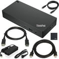 thumbnail image 4 of Restored Lenovo ThinkPad USB-C Dock Gen 2 (P/N 40AS0090US) — Dual/Triple Monitor Universal Dock with HDMI, 2× DisplayPort, USB-C Gen 2, 65W PD (Refurbished), 4 of 4