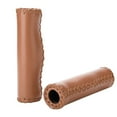 thumbnail image 3 of Bienvenido 1 Pair Hand stitched PU Bike Bicycle Handlebar Handle Bar Grips with Plug(Brown), 3 of 8
