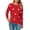 990 Red, variant on Cogild Sweaters for Women Heart Pattern Knit Crew Neck Long Sleeve Pullover Sweater