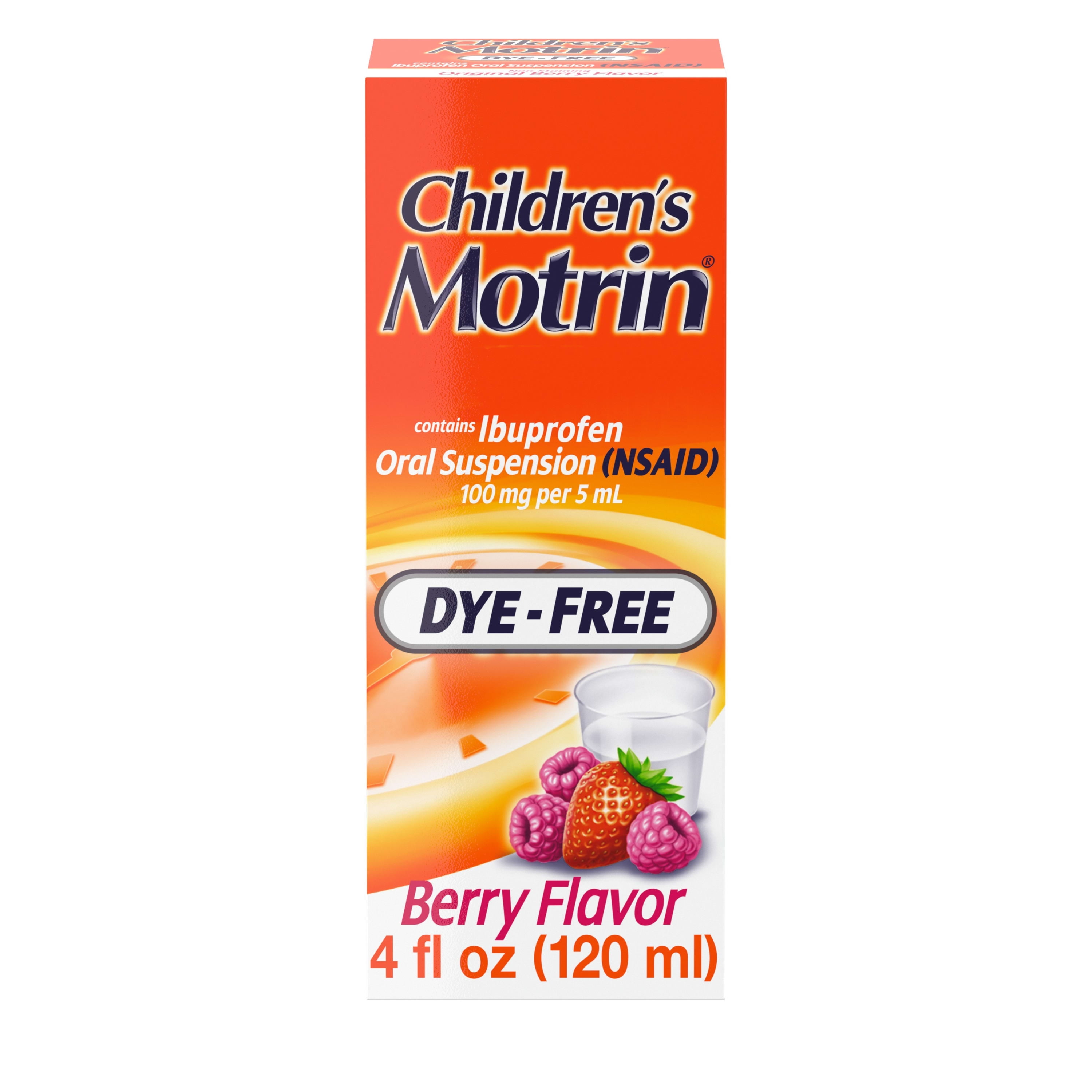 Children's Motrin Ibuprofen Kids Medicine, Berry Flavored, 4 fl. oz