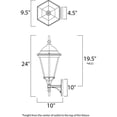 thumbnail image 2 of Maxim Lighting - One Light Outdoor Wall Lantern - Outdoor Wall Mount -, 2 of 2