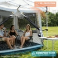 thumbnail image 3 of REDCAMP Canopy Camping Tent 10'x10' Inner Tent Converts Straight Leg Pop Up Canopy into Shelter for 4-6 Person, Water-Resistant and UV-Resistant, Gray, 3 of 10