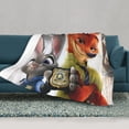 thumbnail image 2 of Manta de aire acondicionado Zootopia, manta de felpa de franela suave, manta de cama, manta de sofá para adolescentes, niños, niñas, niños, hombres, mujeres, 2 of 8