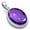 Amethyst Quartz, variant on 925 Sterling Silver Women Jewelry Natural Labradorite Pendant