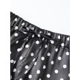 thumbnail image 3 of Shorts de mujer de pierna ancha con estampado de lunares y ribete de encaje para el verano, ideales para uso diario, viajes y fiestas., 3 of 7