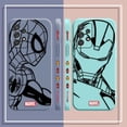 thumbnail image 4 of Case For Samsung Galaxy A91 A73 A72 A71 A53 A52 A51 A42 AO3S 4G 5G Simple Liquid silicone Case Marvel Line Iron Man Spiderman, 4 of 5