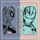 thumbnail image 4 of Case For Samsung Galaxy A91 A73 A72 A71 A53 A52 A51 A42 AO3S 4G 5G Simple Liquid silicone Case Marvel Line Iron Man Spiderman, 4 of 5