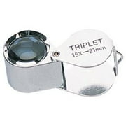 HASTING 15x Gem Magnifier Jeweler Loupe by Ade Advanced Optics SILVER