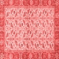 thumbnail image 1 of Ahgly Company Indoor Square Oriental Red Traditional Area Rugs, 5' Square, 1 of 4